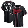 M.Twins #37 Victor Caratini Player Black Fashion Out Home Limited Fdoa Stitched Jerseys