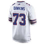 B.Bills #73 Dion Dawkins Player White Home Game Gdoa Stitched Jerseys