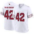A.Cardinals #42 Dadrion Taylor-Demerson Player Whtie Home Game Gdoa Stitched Jerseys