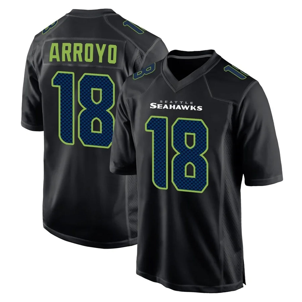 S.Seahawks #18 Elijah Arroyo Player Black Limited Fashion Home Game Gdoa Stitched Jerseys
