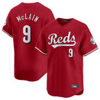 C.Reds #9 Matt McLain Player Red Home Limited Gdoa Stitched Jerseys