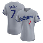 LA.Dodgers #7 Blake Snell Player Gray Limited Elite Home Fdoa Stitched Jerseys