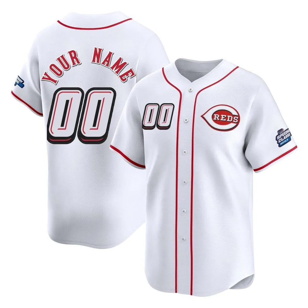 Custom C.Reds White 2025 Speedway Classic Limited Home Any Name & Number Gdoa Stitched Jerseys