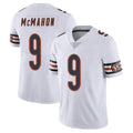 C.Bears #9 Jim McMahon Player White Vapor Untouchable Limited Home Game Gdoa Stitched Jerseys