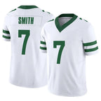 NY.Jets #7 Geno Smith Player White Legacy Limited Vapor F.U.S.E. Home Game Gdoa Stitched Jerseys