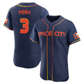H.Astros #3 Jeremy Pena Player Navy City Connect Limited Elite Home Gdoa Stitched Jerseys