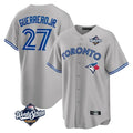 T.Blue Jays #27 Vladimir Guerrero Jr. Player Gray 2025 World Series Fdoa Stitched Jersey