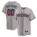 Custom A.Diamondbacks Gray Home Game Any name & number Gdoa Stitched Jerseys
