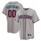 Custom A.Diamondbacks Gray Home Game Any name & number Gdoa Stitched Jerseys