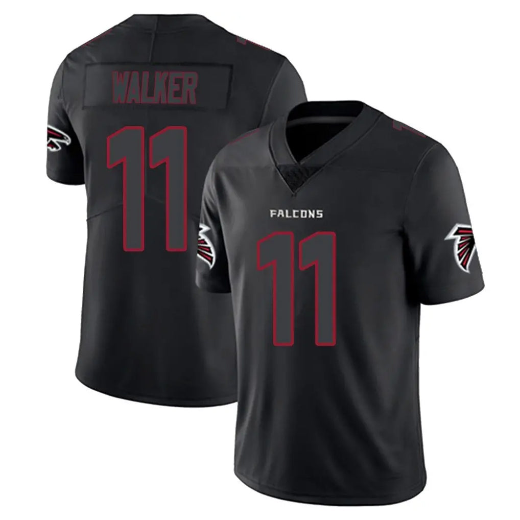 A.Falcons #11 Jalon Walker Player Black Impact Limited Game Gdoa Stitched Jerseys