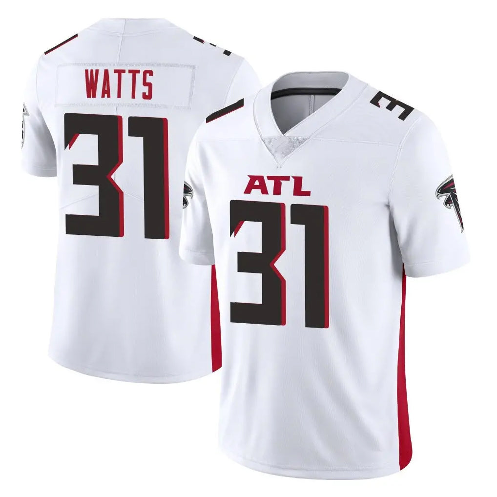 A.Falcons #31 Xavier Watts Player White Vapor Untouchable Limited Home Game Gdoa Stitched Jerseys