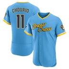 M.Brewers #11 Jackson Chourio Player Light Blue City Connect Home Limited Elite Fdoa Stitched Jerseys