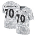 B.Ravens #70 Roger Rosengarten Player Arctic Camo Salute to Service Limited Gdoa Stitched Jerseys