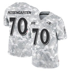 B.Ravens #70 Roger Rosengarten Player Arctic Camo Salute to Service Limited Gdoa Stitched Jerseys