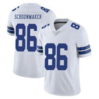 D.Cowboys #86 Luke Schoonmaker Player White Vapor Untouchable Limited Home Game Gdoa Stitched Jerseys
