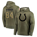 IN.Colts #84 Tyler Warren Player Olive Salute to Service Pullover Hoodies Home Game Gdoa Stitched Jerseys