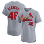 St. Louis Cardinals #48 Ivan Herrera Player Gray Home Limited Elite Fdoa Stitched Jerseys