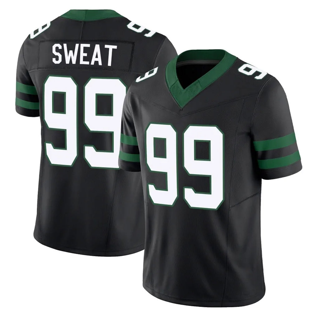 NY.Jets #99 T'Vondre Sweat Player Black Limited Legacy Vapor F.U.S.E. Home Game Gdoa Stitched Jerseys