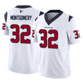 H.Texans #32 David Montgomery Player White Limited Vapor F.U.S.E. Home Game Gdoa Stitched Jerseys