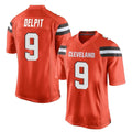 C.Browns #9 Grant Delpit Player Orange Home Game Gdoa Stitched Jerseys