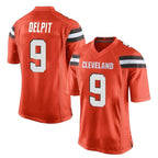 C.Browns #9 Grant Delpit Player Orange Home Game Gdoa Stitched Jerseys