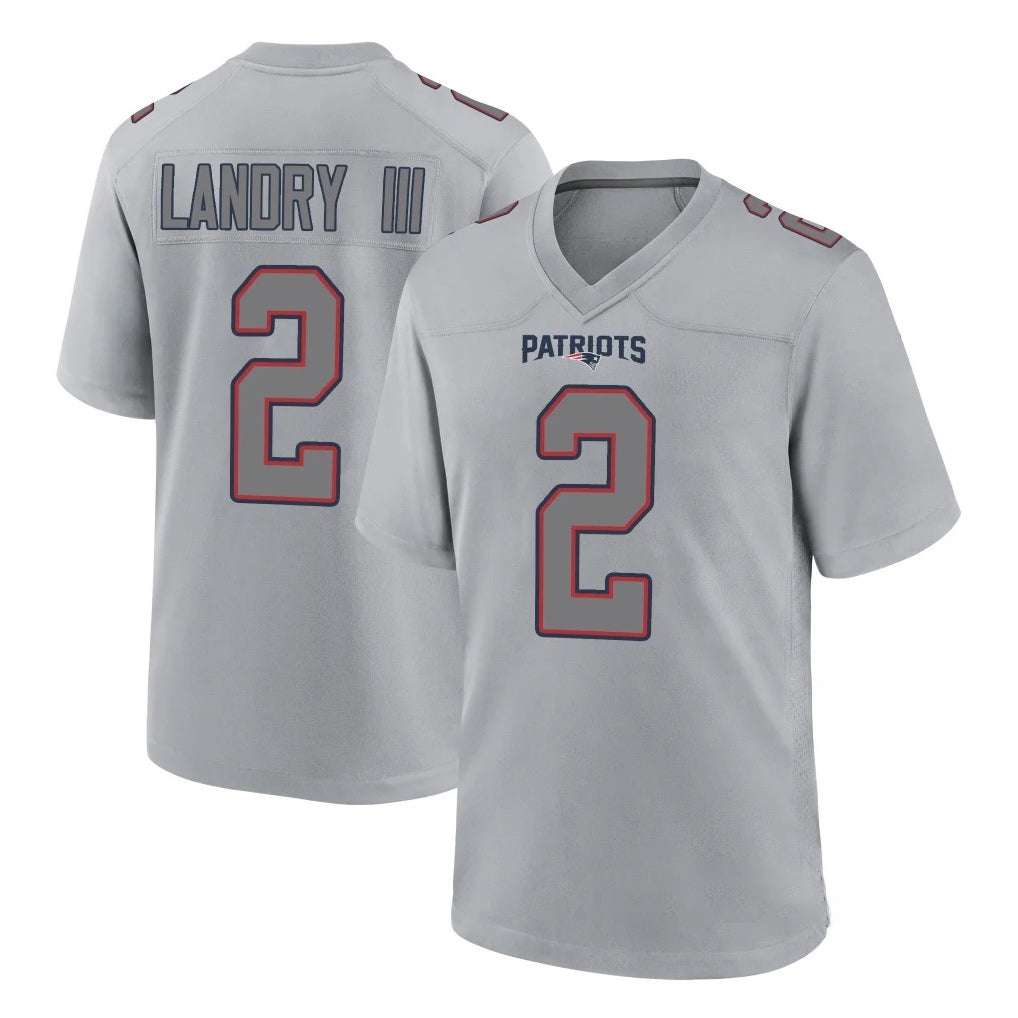 NE.Patriots #2 Harold Landry III Player Gray Fashion Limited Home Game Gdoa Stitched Jerseys
