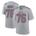 NE.Patriots #76 Morgan Moses Player Gray Fashion Limited Home Game Gdoa Stitched Jerseys
