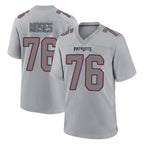 NE.Patriots #76 Morgan Moses Player Gray Fashion Limited Home Game Gdoa Stitched Jerseys