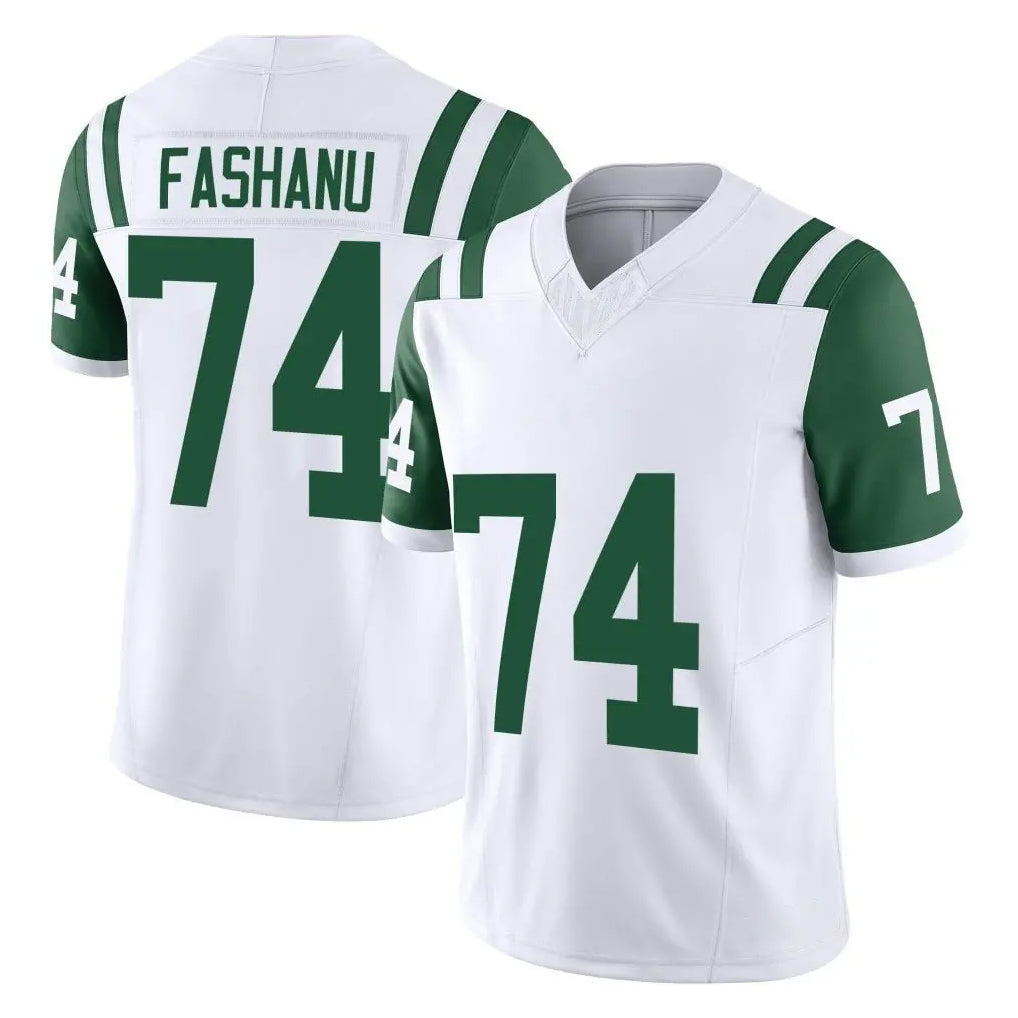 NY.Jets #74 Olu Fashanu Player White Limited Classic Vapor F.U.S.E. Home Game Gdoa Stitched Jerseys