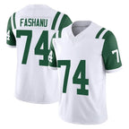 NY.Jets #74 Olu Fashanu Player White Limited Classic Vapor F.U.S.E. Home Game Gdoa Stitched Jerseys