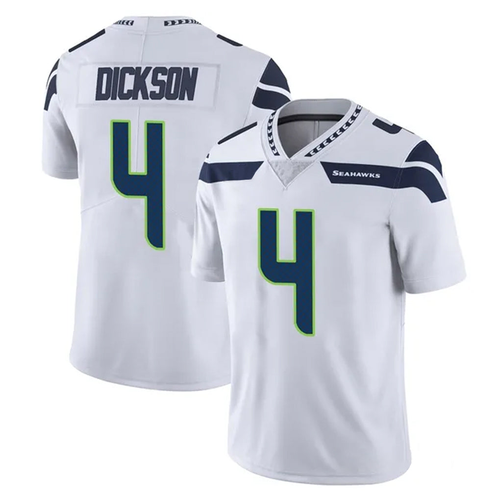 S.Seahawks #4 Michael Dickson Player White Limited Vapor Untouchable Home Game Gdoa Stitched Jerseys