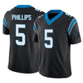 C.Panthers #5 Jaelan Phillips Player Black Vapor F.U.S.E. Limited Home Game Gdoa Stitched Jerseys