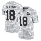 NY.Giants #18 Darius Slayton Player Arctic Camo Salute To Service Limited Game Gdoa Stitched Jerseys