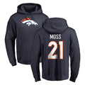 D.Broncos #21 Riley Moss Player Navy Pullover Hoodie Limited Gdoa Stitched Jerseys