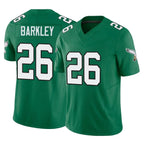 P.Eagles #26 Saquon Barkley Player Green Kelly Alternate Vapor F.U.S.E. Home Game Gdoa Stitched Jerseys