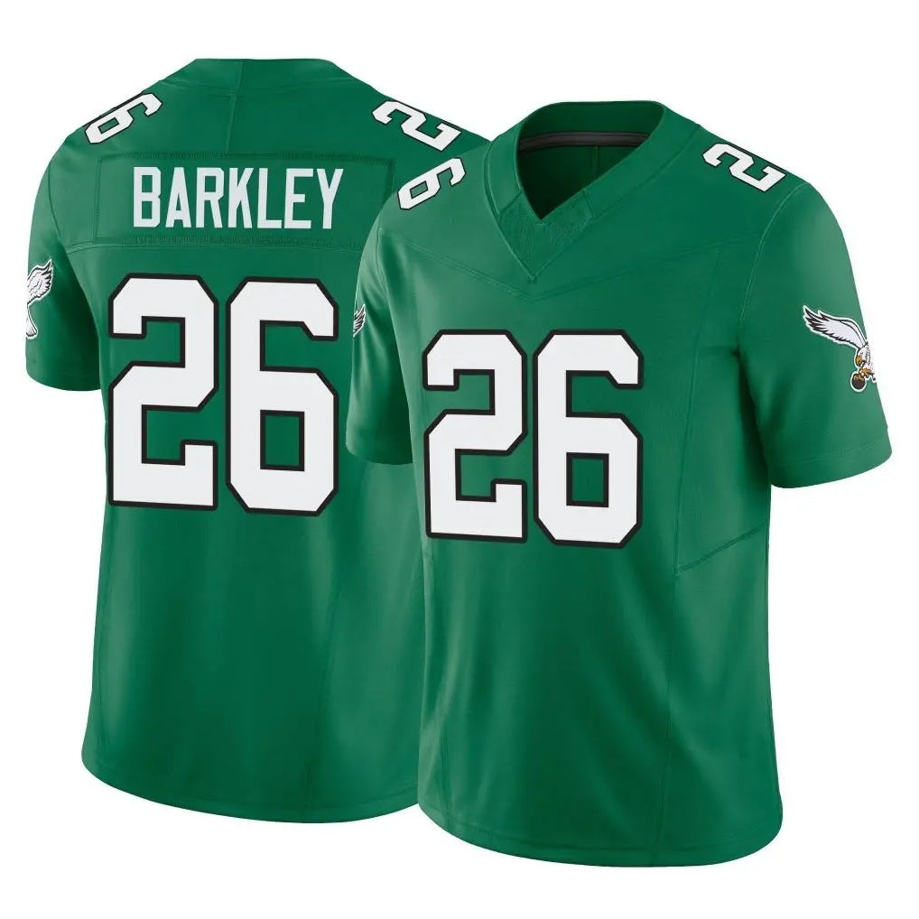 P.Eagles #26 Saquon Barkley Player Green Kelly Alternate Vapor F.U.S.E. Home Game Gdoa Stitched Jerseys