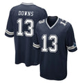D.Cowboys #13 Caleb Downs Player Navy Home Game Gdoa Stitched Jerseys