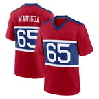 NY.Giants #65 Francis Mauigoa Player Red Century Home Game Gdoa Stitched Jerseys