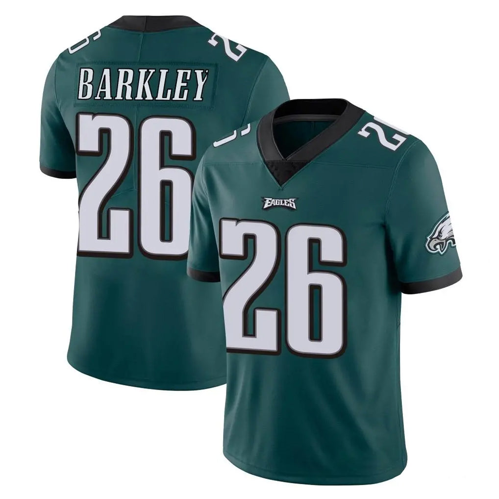 P.Eagles #26 Saquon Barkley Player Team Color Green Vapor Untouchable Home Game Gdoa Stitched Jerseys