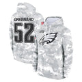 P.Eagles #52 Jonathan Greenard Player Arctic Camo Salute to Service Pullover Hoodies Limited Game Gdoa Stitched Jerseys