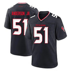 H.Texans #51 Will Anderson Jr. Player Navy Team Home Game Gdoa Stitched Jerseys