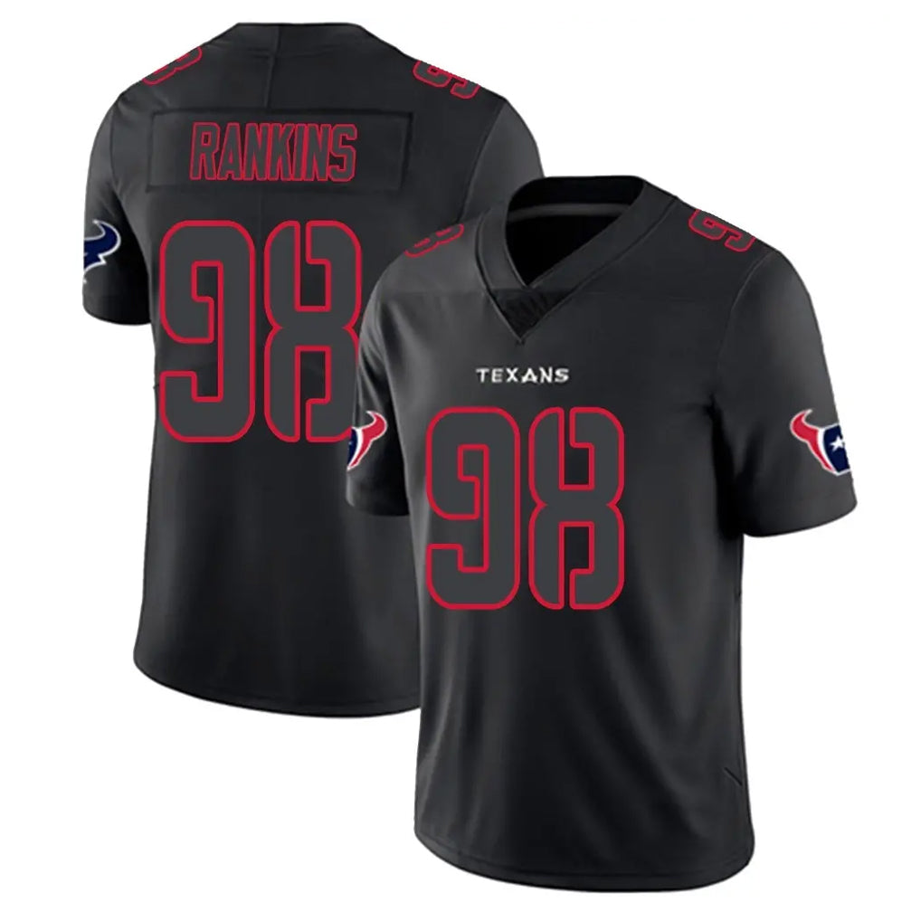 H.Texans #98 Sheldon Rankins Player Black Impact Limited Game Gdoa Stitched Jerseys