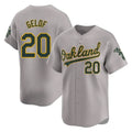 Athletics #20 Zack Gelof Player Gray Road Limited Home Game Gdoa Stitched Jerseys