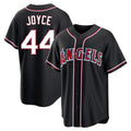 LA.Angels #44 Ben Joyce Player Black Fashion Out Home Game Fdoa Stitched Jerseys