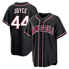 LA.Angels #44 Ben Joyce Player Black Fashion Out Home Game Fdoa Stitched Jerseys