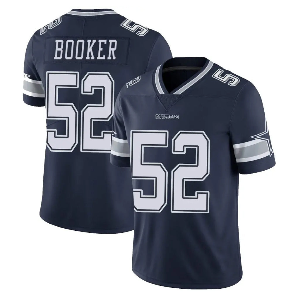 D.Cowboys #52 Tyler Booker Player Navy Vapor Untouchable Limited Home Game Gdoa Stitched Jerseys