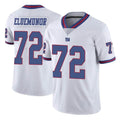 NY.Giants #72 Jermaine Eluemunor Player White Color Rush Home Game Gdoa Stitched Jerseys