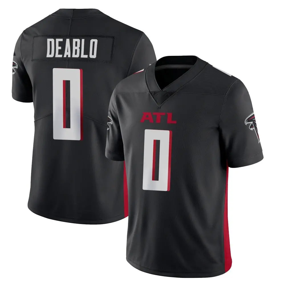 A.Falcons #0 Divine Deablo Player Black Vapor Limited Home Game Gdoa Stitched Jerseys