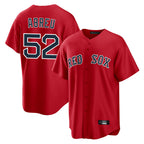 B.Red Sox #52 Wilyer Abreu Player Red Home Game Gdoa Stitched Jerseys