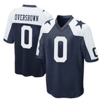 D.Cowboys #0 DeMarvion Overshown Player Navy-White Alternate Home Game Gdoa Stitched Jerseys